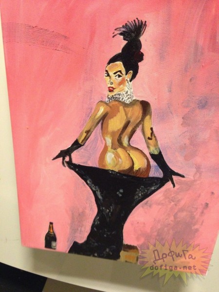 Данийн зураач өөрийн шодойгоороо Ким Кардашяныг зуржээ